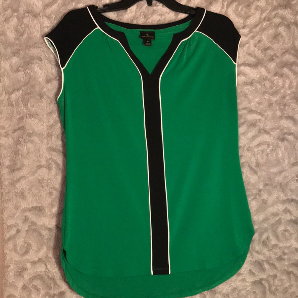 Worthington Green Blouse
